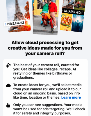 Facebook’s AI can now suggest edits to the photos still on your phone