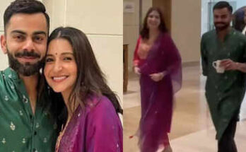 When Anushka Sharma hid her baby bump while attending Team India’s Diwali party with Virat Kohli – WATCH | Hindi Movie News