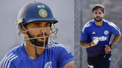 Nitish Kumar Reddy makes ODI debut, receives cap from Rohit Sharma in Perth | Cricket News Nitish Kumar Reddy makes ODI debut, receives cap from Rohit Sharma in Perth | Cricket News