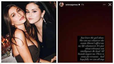 Selena Gomez defends Hailey Bieber in cheeky deleted note; tells fans ‘hopefully we can all stop’ | Selena Gomez defends Hailey Bieber in cheeky deleted note; tells fans ‘hopefully we can all stop’ |
